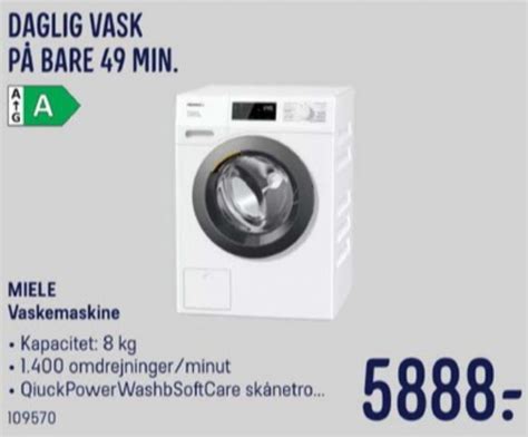 Miele Vaskemaskine Elgiganten Alle Tilbudsavis