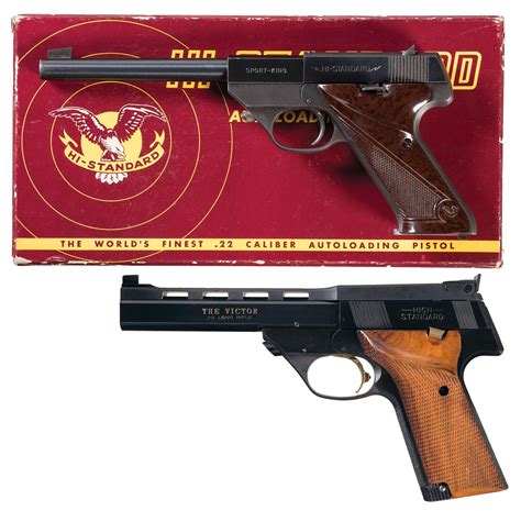 Two High Standard Semi Automatic Pistols Rock Island Auction