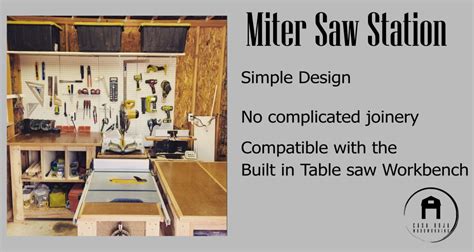 Woodworking Miter Saw Station, Build Plans - Etsy