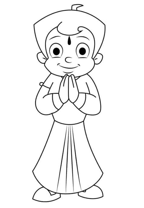 Chhota Bheem Para Colorear Imprimir E Dibujar Coloringlib