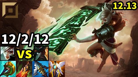 Riven Top Vs Gangplank Kr Master Patch 1213 Youtube