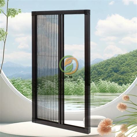 Folding Mosquito Netting Plisse Insect Screen Net Pleated Mesh Screen And Polyester Mesh