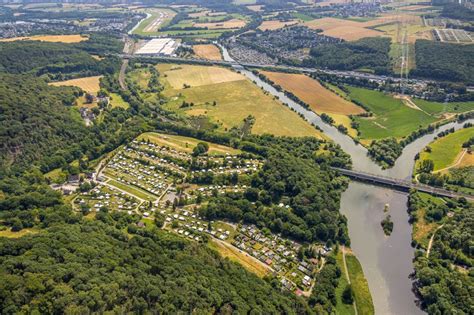 Luftbild Dortmund Campingplatz Am Flu Ufer Des Fluss Ruhr In Dortmund