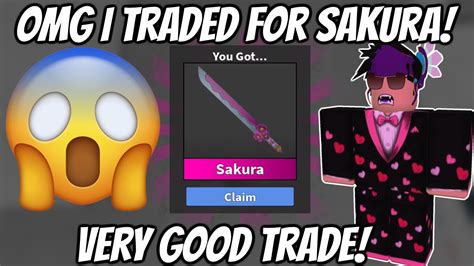 Omg I Traded For Sakura Murder Mystery 2 Valentines 2023 Update Godly Youtube