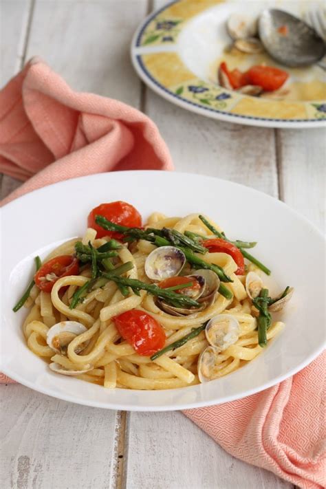 PASTA VONGOLE E ASPARAGI Ricetta Primo Piatto Di Pesce Con Asparagi