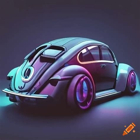 Retro Futuristic Cyberpunk Vw Beetle Design Concept On Craiyon