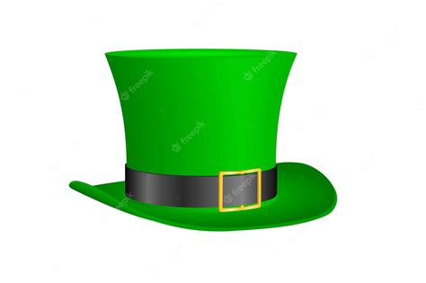 Premium Vector St Patrick Day Green Hat On White Background Vector