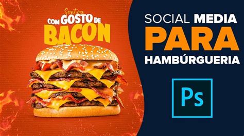 Social Media Design Para Hamburgueria Photoshop Passo A Passo