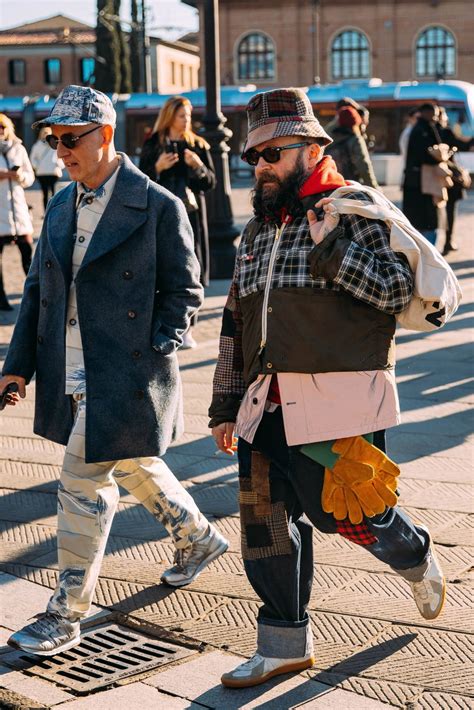 Street style z tygodnia mody męskiej Pitti Immagine Uomo jesień zima 2023