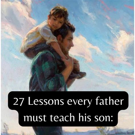 Visual Guide On Twitter Lessons Every Father Must Teach His Son