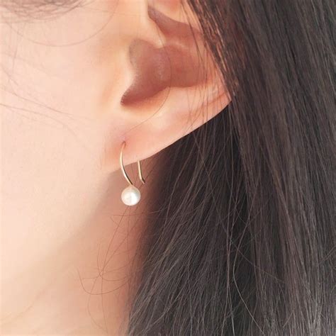 Pearl Drop Earring Pearl Earrings Small Pearl Earrings Pearl Drop