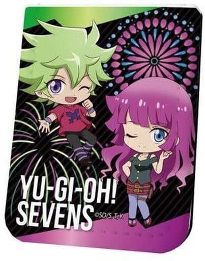 駿河屋 08霧島ロミン＆霧島ロア花火ver ミニキャラ レザーフセンブック 「遊戯王sevens」（ノート・メモ帳）