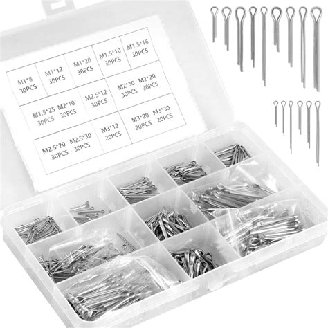 Pcs Various Sizes Stainless Steel Cotter Pin Assortment Set