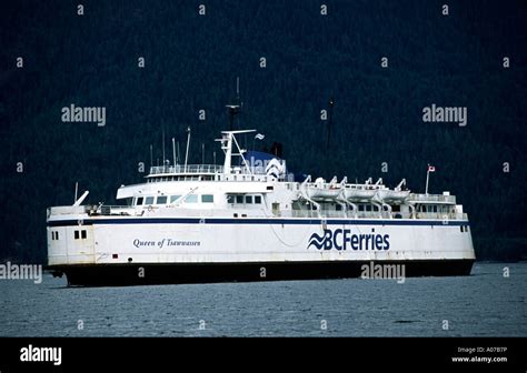 The Bc Ferries Vessel Queen Of Tswassen At Saltery Bay In British