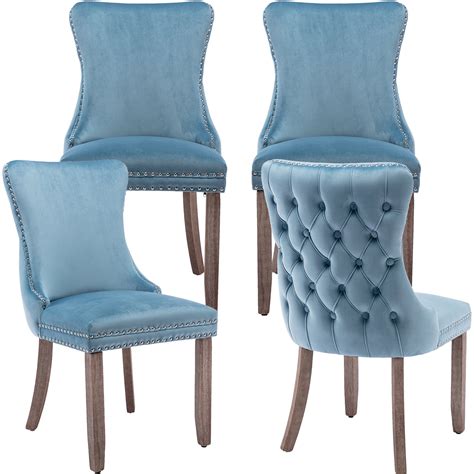 Oduse Daily Velvet Dining Chairs Set Of 4 Kitchen And Dining Room Chairs