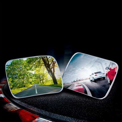 X Universal Auto Car Wide Angle Convex Rear Side View Blind Spot