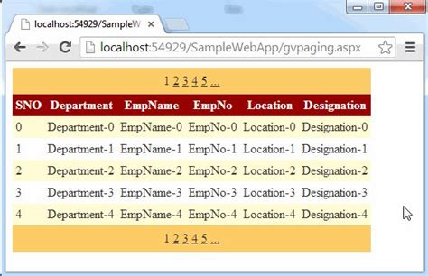 Gridview Paging Example Example Sorting Blog