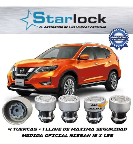 Tuercas De Seguridad Starlock Nissan X Trail 2019 12x1 25