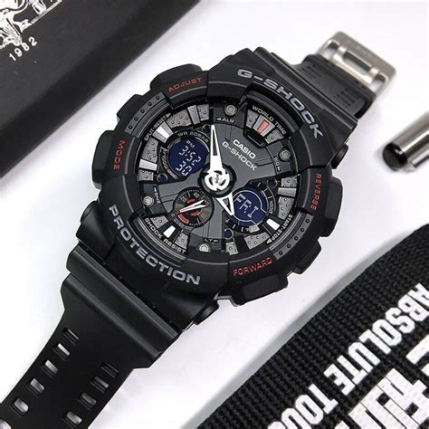 [ของแท้]นาฬิกาcasio G Shockนาฬิกาข้อมือผู้ชายสีดำ สีทองสายเรซิ่นรุ่น Ga