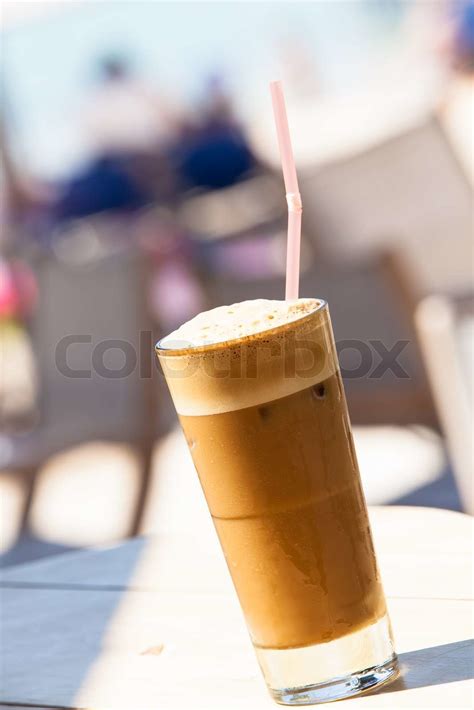 Kaffee Frappe Stock Bild Colourbox