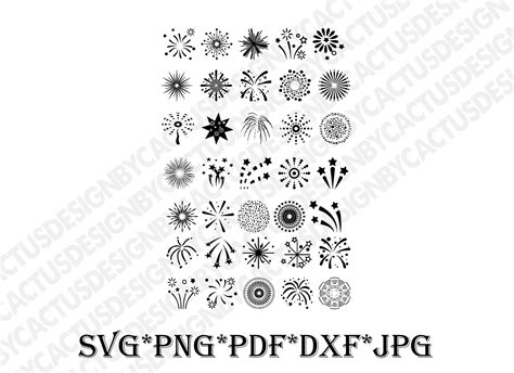 Fireworks Bundle Svg Fireworks Svg Cut Fireworks Clipart Fireworks Svg Digital File Dxf Png