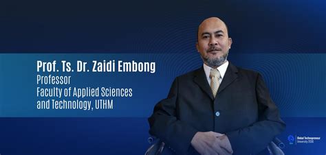 UTHM Expert Professor Ts Dr Zaidi Embong Berita UTHM