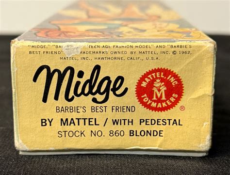 Vintage Midge Blonde In Box Doll Peddlar