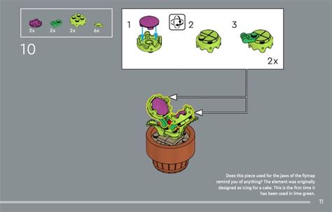 Lego Instructions For Set Tiny Plants Icons Botanical Collection