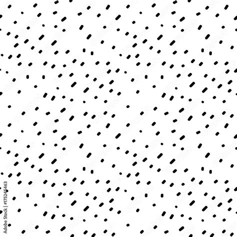 Vetor de hand drawn black confetti on white background simple abstract seamless vector pattern ...