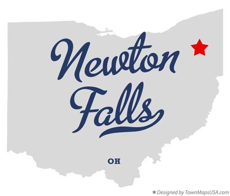Map Of Newton Falls Oh Ohio