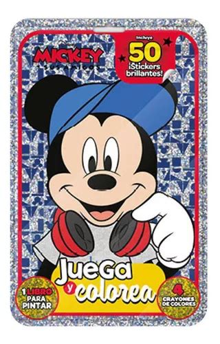 Mickey Mouse Libro Para Pintar Juega Y Colorea Sticker Cuotas