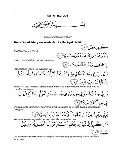 Detail Surat Maryam Ayat 1 Sampai 11 Koleksi Nomer 13