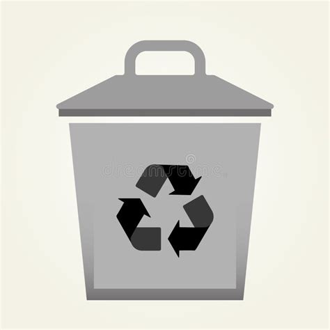 Icono De La Papelera De Reciclaje Del Vector Eps Ilustraci N Del