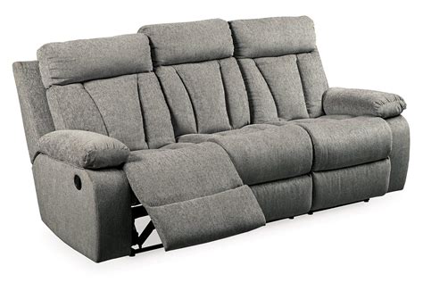 Mitchiner Reclining Sofa With Drop Down Table