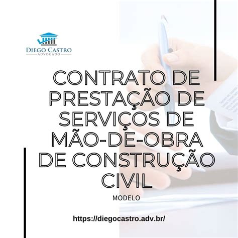 Contrato de Prestação de Serviços de Mão de obra na Construção Civil