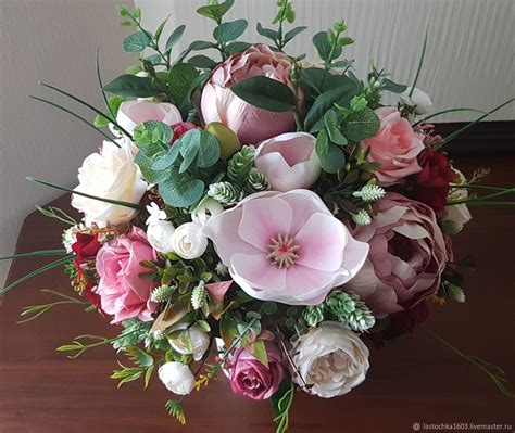 Стильные композиции из искусственных цветов - фото и картинки ...