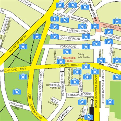 Images of Royal Tunbridge Wells Town Centre - Location Map 2004