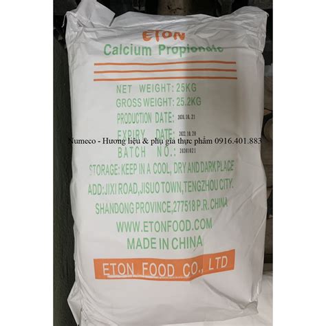 Chất bảo quản bánh mì Calcium Propionate Eton Food 1kg Shopee Việt Nam