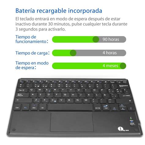 Ultra delgado teclado bluetooth con una función de multi touchpad y