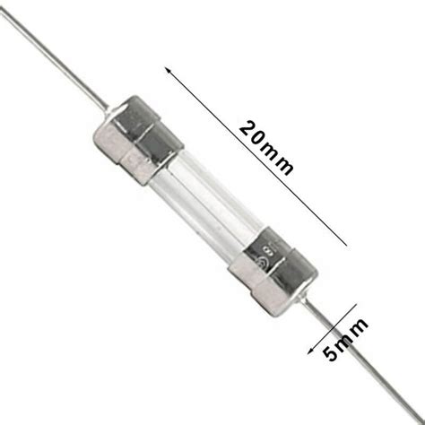 Fusível Vidro Rápido 3A 250V Terminal Axial 5x20mm