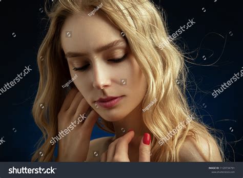 Beautiful Blonde Transgender Bare Shoulders On Stock Photo Shutterstock