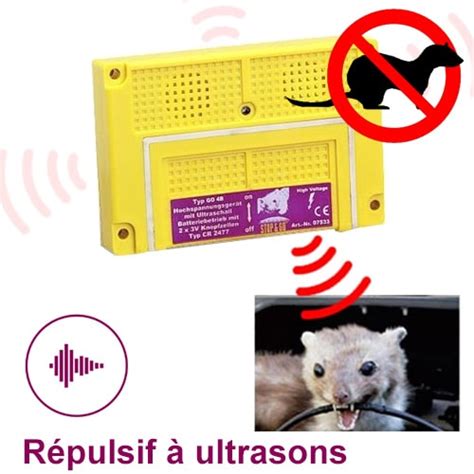 Système répulsif anti rongeurs à ultrasons STOP and GO Camping car