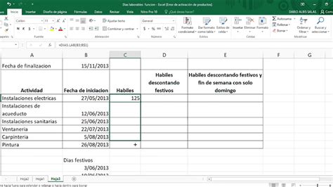 ¿como Calcular El Numero De Días Laborables Entre Dos Fechas En Excel