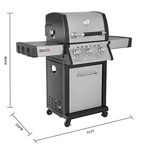 Royal Gourmet Mg3000 3 Burner Cabinet Propane Gas Grill For Outdoor Backyard Bbq Cooking