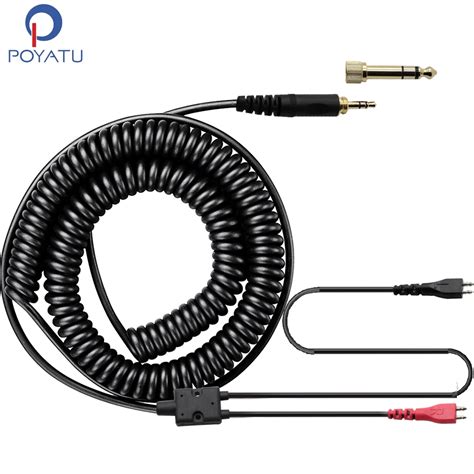 Poyatu Spring Relief Coiled Headphone Cables For Sennheiser HD25 HD25 1