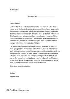 Brief Schreiben Beispiel Grundschule