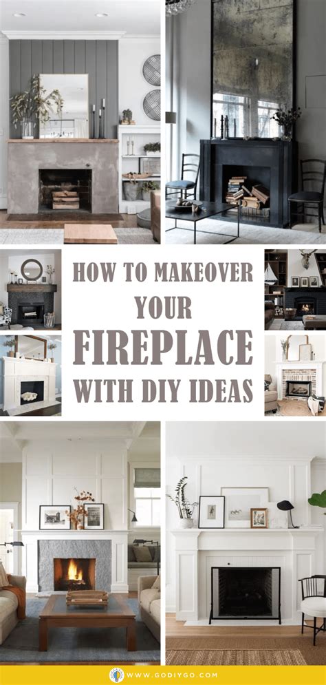 How to Makeover Your Fireplace with DIY Ideas - GODIYGO.COM