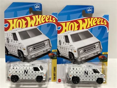 Hot Wheels S Van White Hw Art Cars New Lot Of Picclick Uk