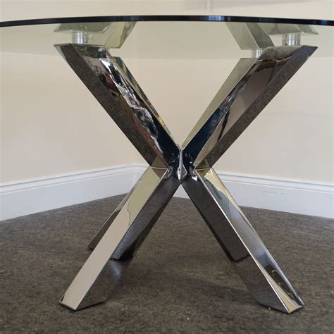 Glass Round Dining Table - Charlotte's Interiors