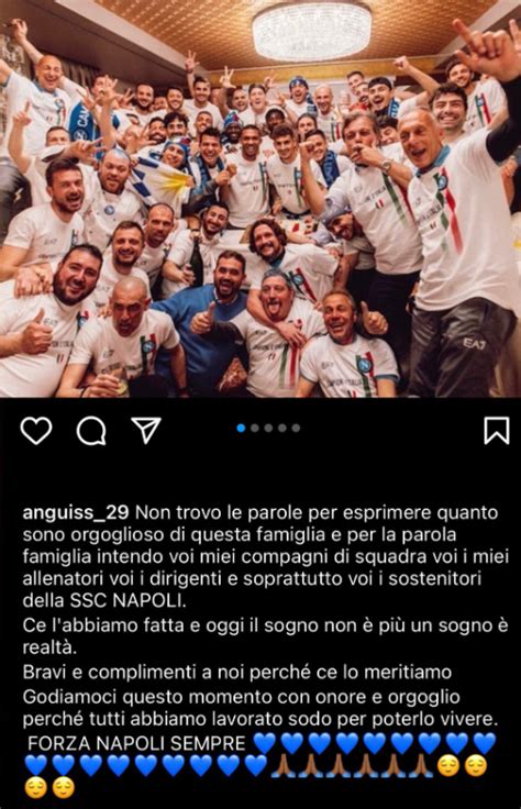 Anguissa fa impazzire i tifosi del Napoli su Instagram il messaggio è